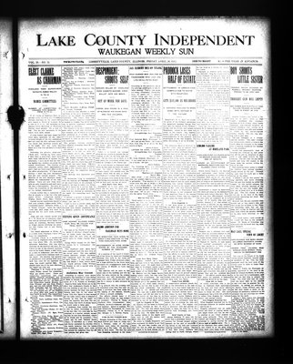 Lake County Independent and Waukegan Weekly Sun, 26 Apr 1912