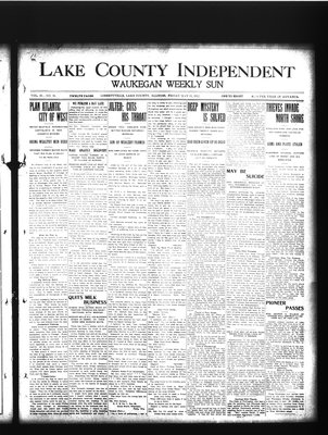 Lake County Independent and Waukegan Weekly Sun, 31 May 1912