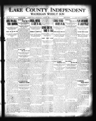 Lake County Independent and Waukegan Weekly Sun, 2 Aug 1912