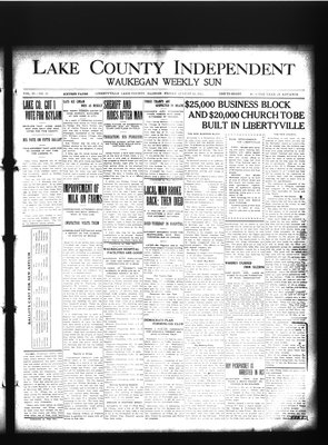 Lake County Independent and Waukegan Weekly Sun, 16 Aug 1912