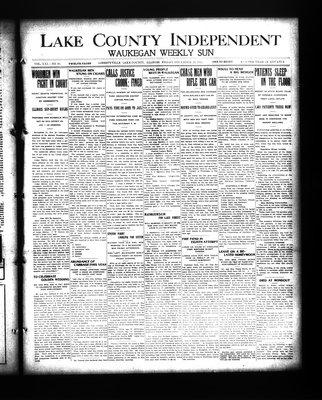 Lake County Independent and Waukegan Weekly Sun, 29 Nov 1912