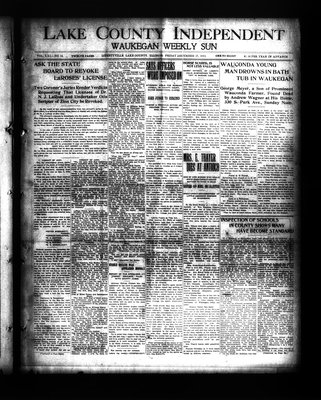 Lake County Independent and Waukegan Weekly Sun, 27 Dec 1912