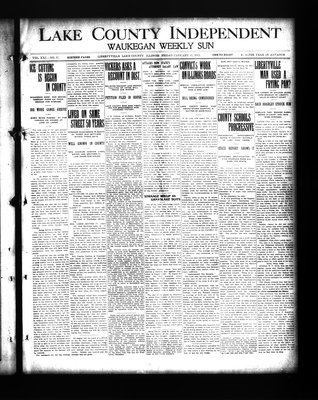 Lake County Independent and Waukegan Weekly Sun, 17 Jan 1913