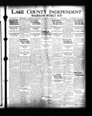 Lake County Independent and Waukegan Weekly Sun, 7 Mar 1913