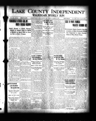 Lake County Independent and Waukegan Weekly Sun, 14 Mar 1913