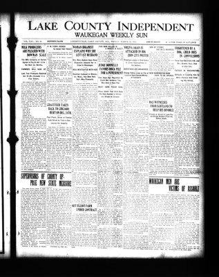 Lake County Independent and Waukegan Weekly Sun, 21 Mar 1913