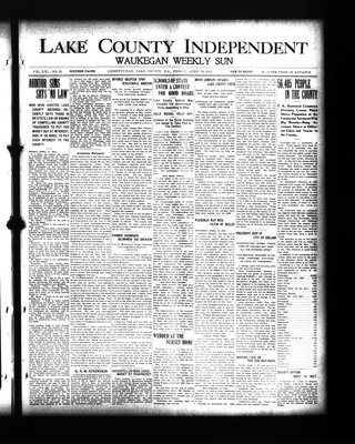 Lake County Independent and Waukegan Weekly Sun, 18 Apr 1913