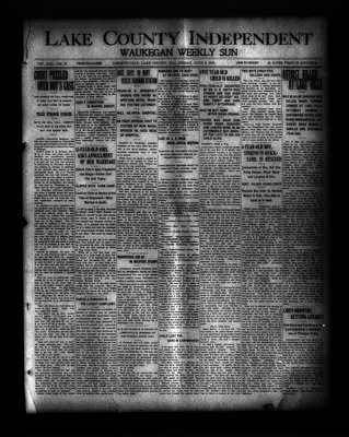 Lake County Independent and Waukegan Weekly Sun, 6 Jun 1913