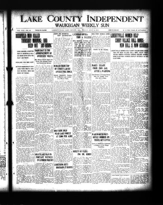 Lake County Independent and Waukegan Weekly Sun, 11 Jul 1913