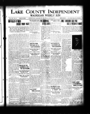 Lake County Independent and Waukegan Weekly Sun, 25 Jul 1913