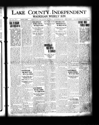 Lake County Independent and Waukegan Weekly Sun, 26 Sep 1913