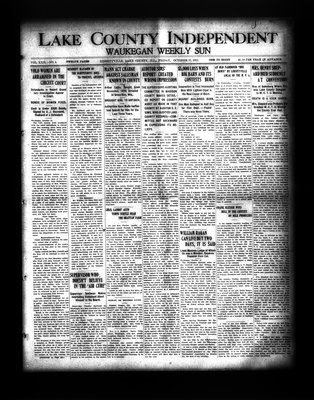 Lake County Independent and Waukegan Weekly Sun, 17 Oct 1913