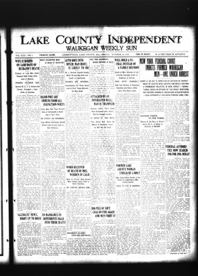 Lake County Independent and Waukegan Weekly Sun, 24 Oct 1913