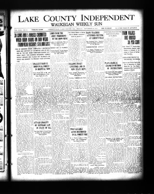 Lake County Independent and Waukegan Weekly Sun, 28 Nov 1913