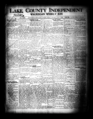 Lake County Independent and Waukegan Weekly Sun, 7 Jan 1910