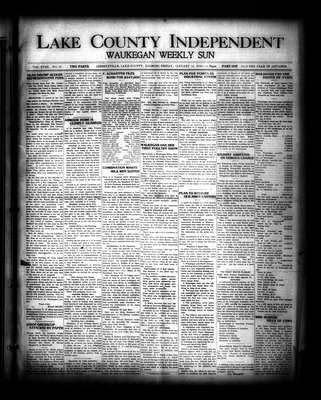 Lake County Independent and Waukegan Weekly Sun, 14 Jan 1910