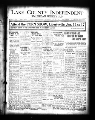 Lake County Independent and Waukegan Weekly Sun, 9 Jan 1914