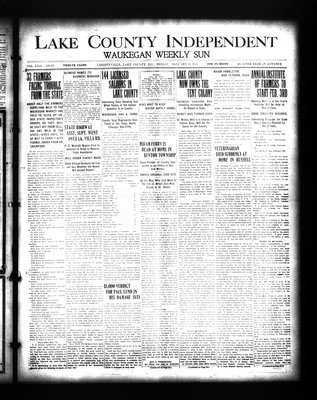 Lake County Independent and Waukegan Weekly Sun, 16 Jan 1914