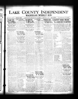 Lake County Independent and Waukegan Weekly Sun, 13 Feb 1914