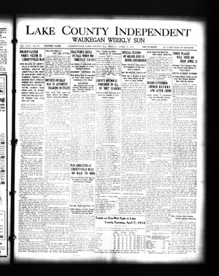 Lake County Independent and Waukegan Weekly Sun, 17 Apr 1914