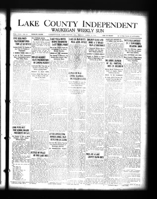 Lake County Independent and Waukegan Weekly Sun, 24 Apr 1914