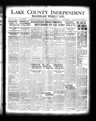 Lake County Independent and Waukegan Weekly Sun, 16 Oct 1914