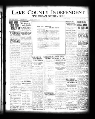 Lake County Independent and Waukegan Weekly Sun, 30 Oct 1914