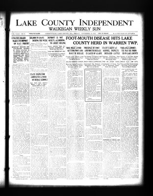 Lake County Independent and Waukegan Weekly Sun, 13 Nov 1914