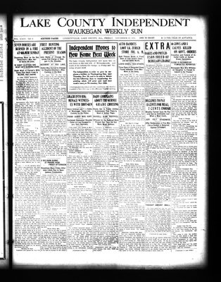 Lake County Independent and Waukegan Weekly Sun, 20 Nov 1914