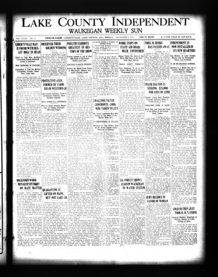 Lake County Independent and Waukegan Weekly Sun, 4 Dec 1914