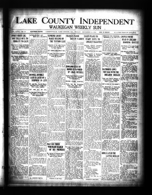 Lake County Independent and Waukegan Weekly Sun, 25 Dec 1914