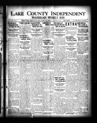 Lake County Independent and Waukegan Weekly Sun, 15 Jan 1915