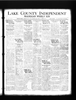 Lake County Independent and Waukegan Weekly Sun, 30 Apr 1915