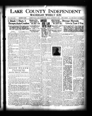 Lake County Independent and Waukegan Weekly Sun, 24 Sep 1915