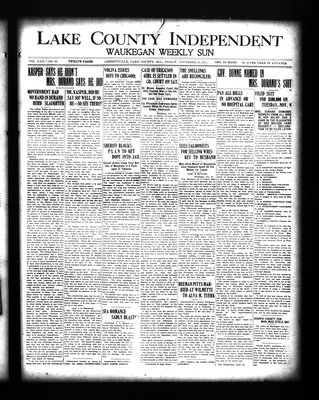 Lake County Independent and Waukegan Weekly Sun, 26 Nov 1915