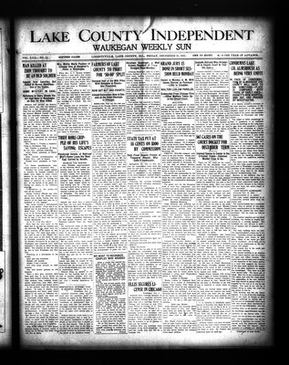 Lake County Independent and Waukegan Weekly Sun, 10 Dec 1915