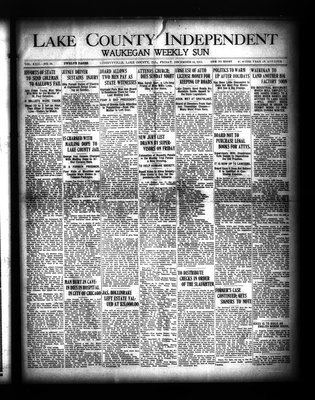 Lake County Independent and Waukegan Weekly Sun, 24 Dec 1915