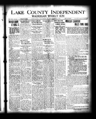 Lake County Independent and Waukegan Weekly Sun, 3 Mar 1916