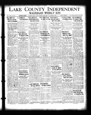 Lake County Independent and Waukegan Weekly Sun, 31 Mar 1916