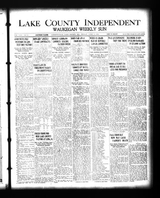 Lake County Independent and Waukegan Weekly Sun, 21 Apr 1916