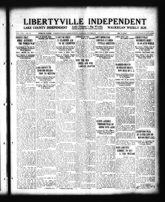 Libertyville Independent, 9 Aug 1917