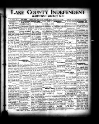 Lake County Independent and Waukegan Weekly Sun, 1 Apr 1910