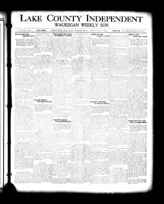 Lake County Independent and Waukegan Weekly Sun, 15 Apr 1910