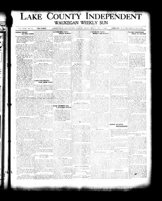 Lake County Independent and Waukegan Weekly Sun, 20 May 1910