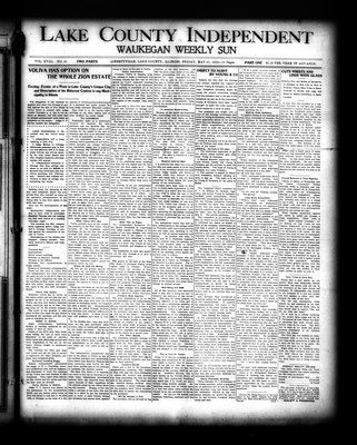 Lake County Independent and Waukegan Weekly Sun, 27 May 1910