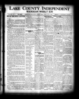 Lake County Independent and Waukegan Weekly Sun, 10 Jun 1910