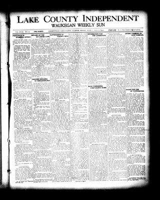 Lake County Independent and Waukegan Weekly Sun, 15 Jul 1910