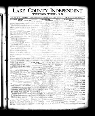 Lake County Independent and Waukegan Weekly Sun, 29 Jul 1910