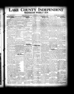 Lake County Independent and Waukegan Weekly Sun, 19 Aug 1910