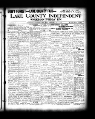 Lake County Independent and Waukegan Weekly Sun, 2 Sep 1910